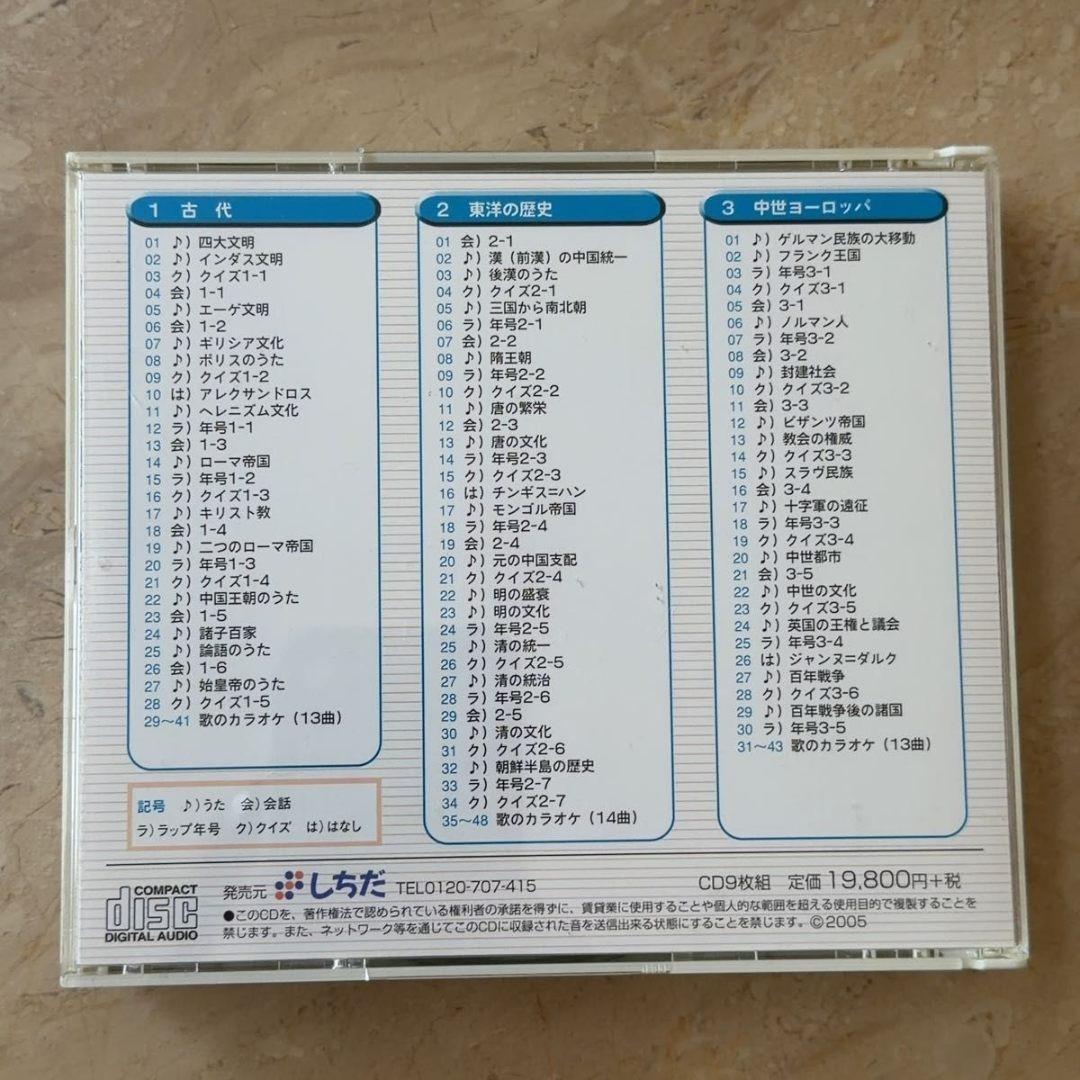 七田(しちだ)式 れきし探訪 日本史＋世界史 CD 18枚セット 歴史探訪