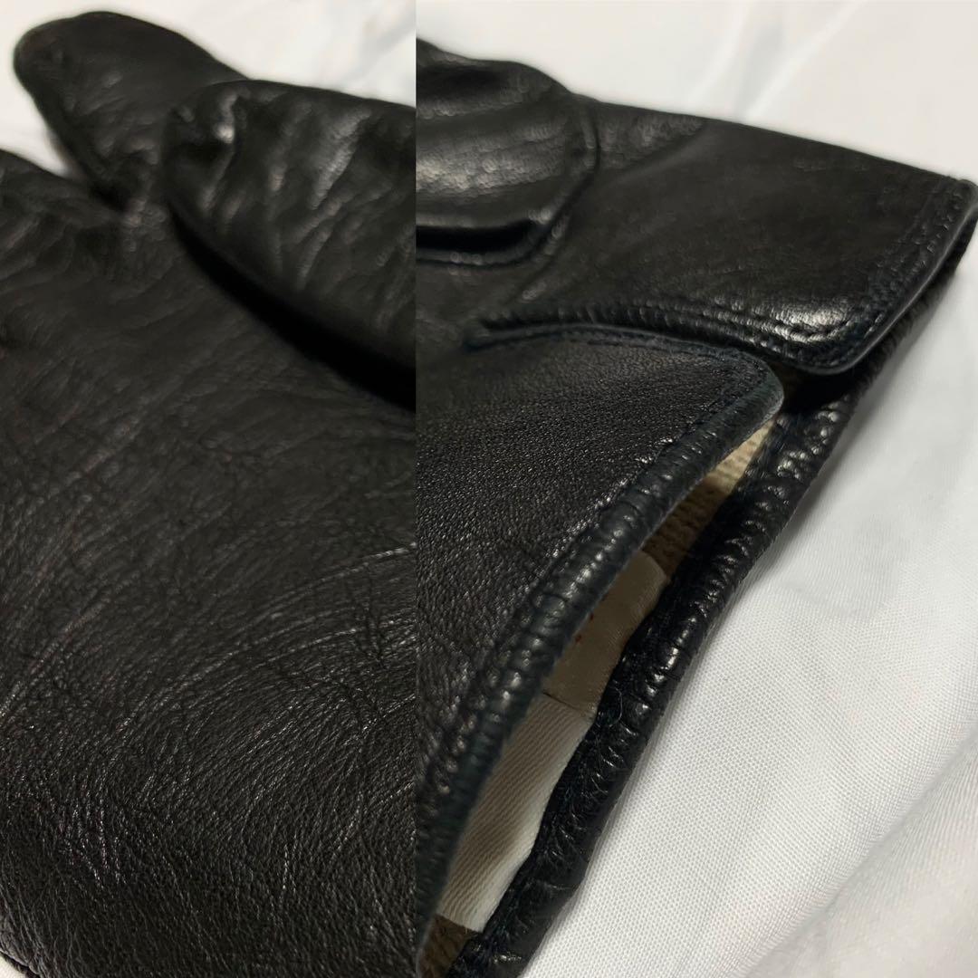 Sermoneta gloves 革手袋 レザーグローブ カシミヤ イタリア製