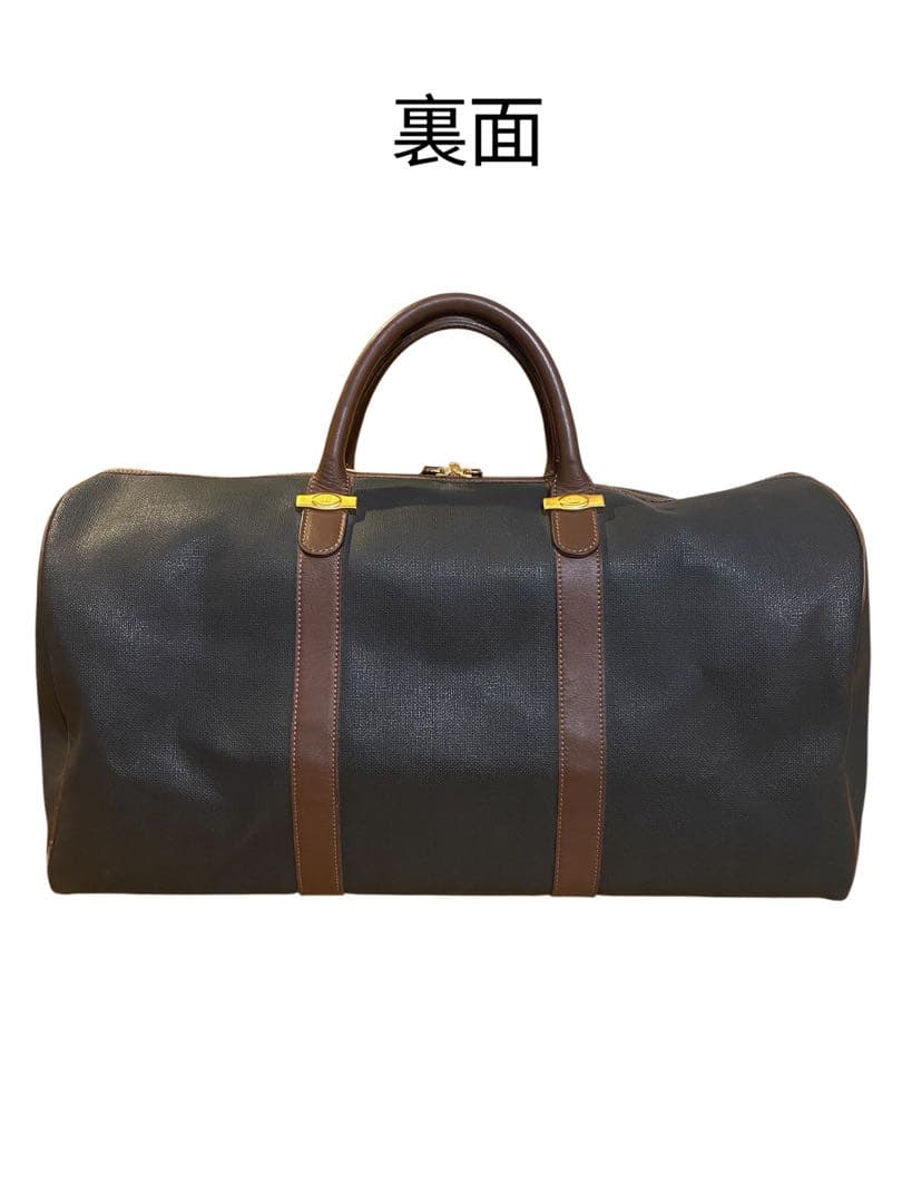 【良品】dunhill ダンヒル PVC×レザー ボストンバッグ トラベルバッグ