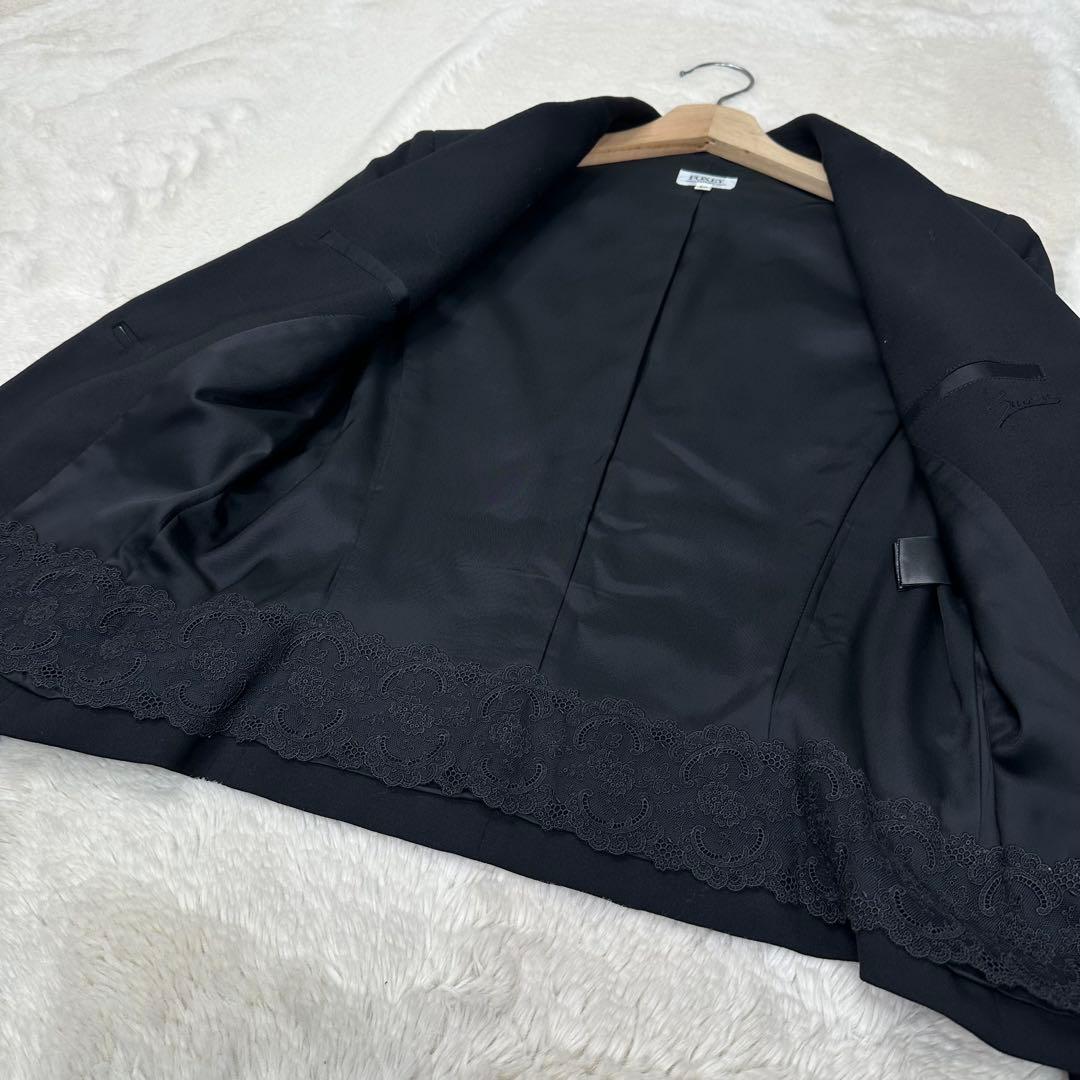 美品✨FOXEY BOUTIQUE サクセススーツ ジャケット 40 黒 レース
