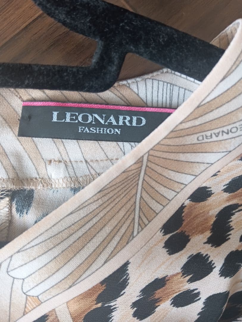 ♥LEONARD レオナール レオパード柄 チュニック ワンピース L