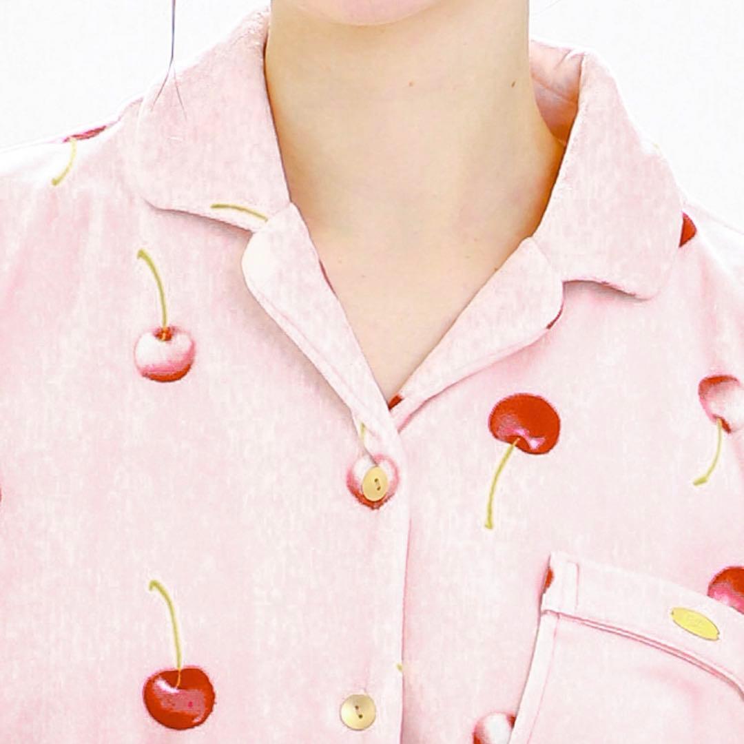 新品 ナルエー ムーンタン スノースムージー チェリーパジャマ M〜L ピンク冬
