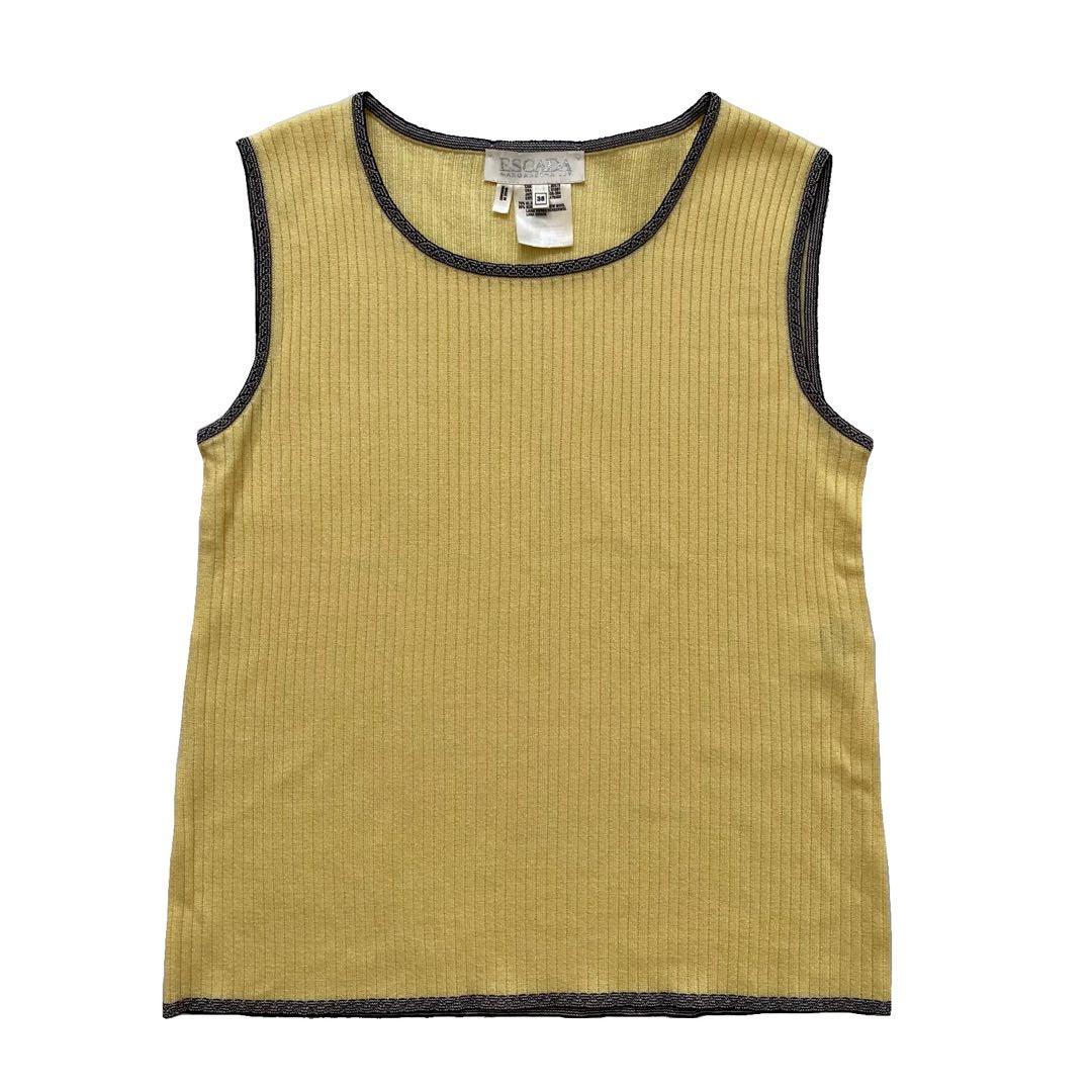 美品 ESCADA エスカーダ アンサンブル ニット カーディガン 38