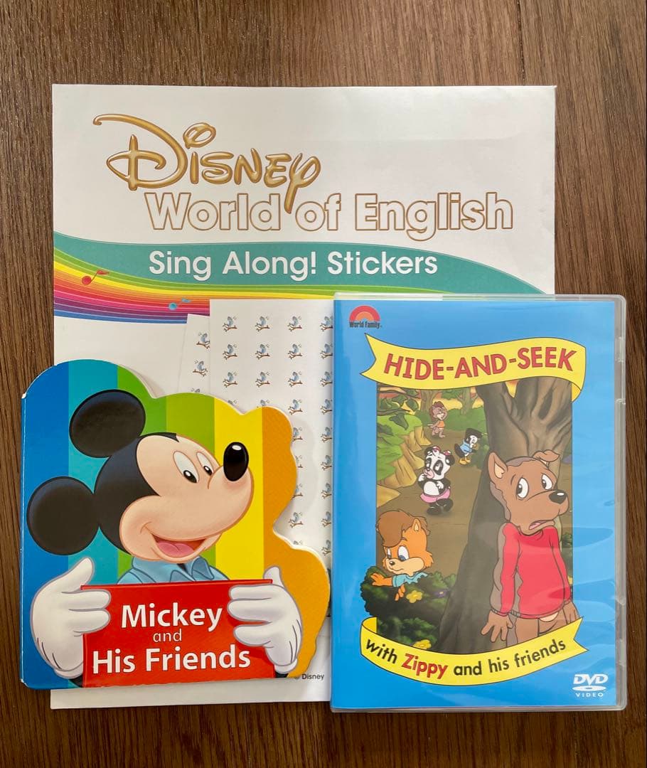 【美品】DWE シングアロング ディズニー 英語　singalong CD 絵本