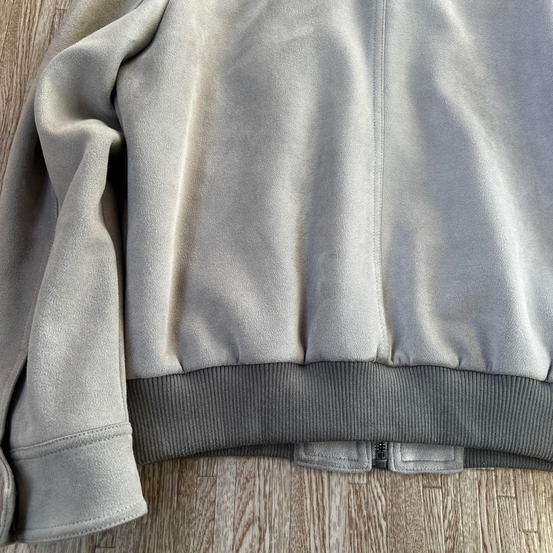 ZARA フェイクスウェードジャケット　ライトグレー　L