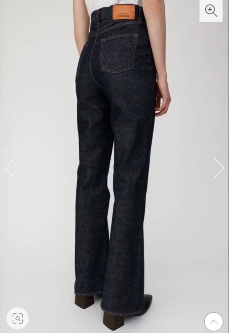 美品 moussy マウジー MVS FLARE フレアデニム インディゴ 23