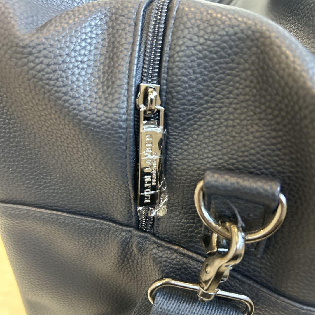 新品⭐︎ラルフローレン ボストンバッグ 大型 ネイビー 型押しロゴ 限定