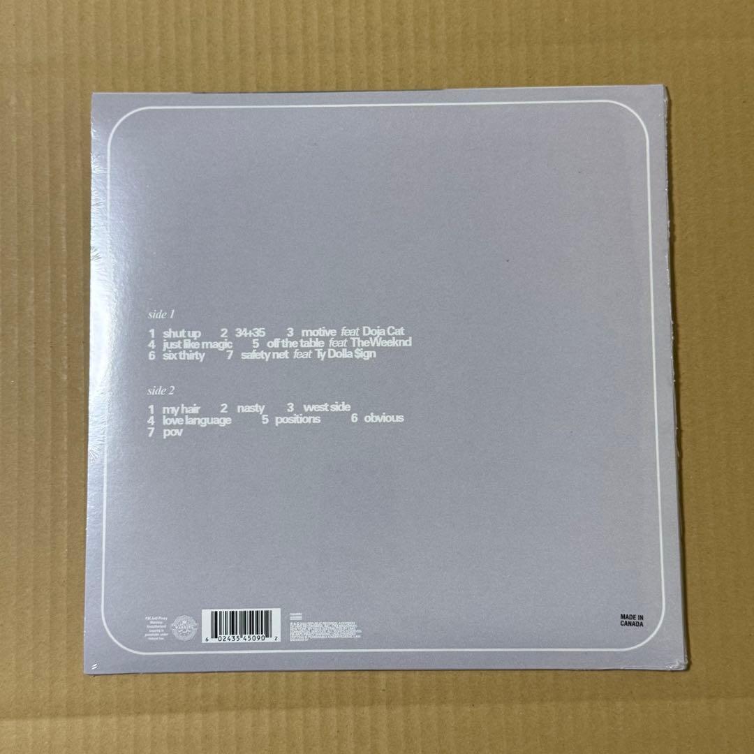 〚新品未開封〛Ariana Grande positions lp 限定盤