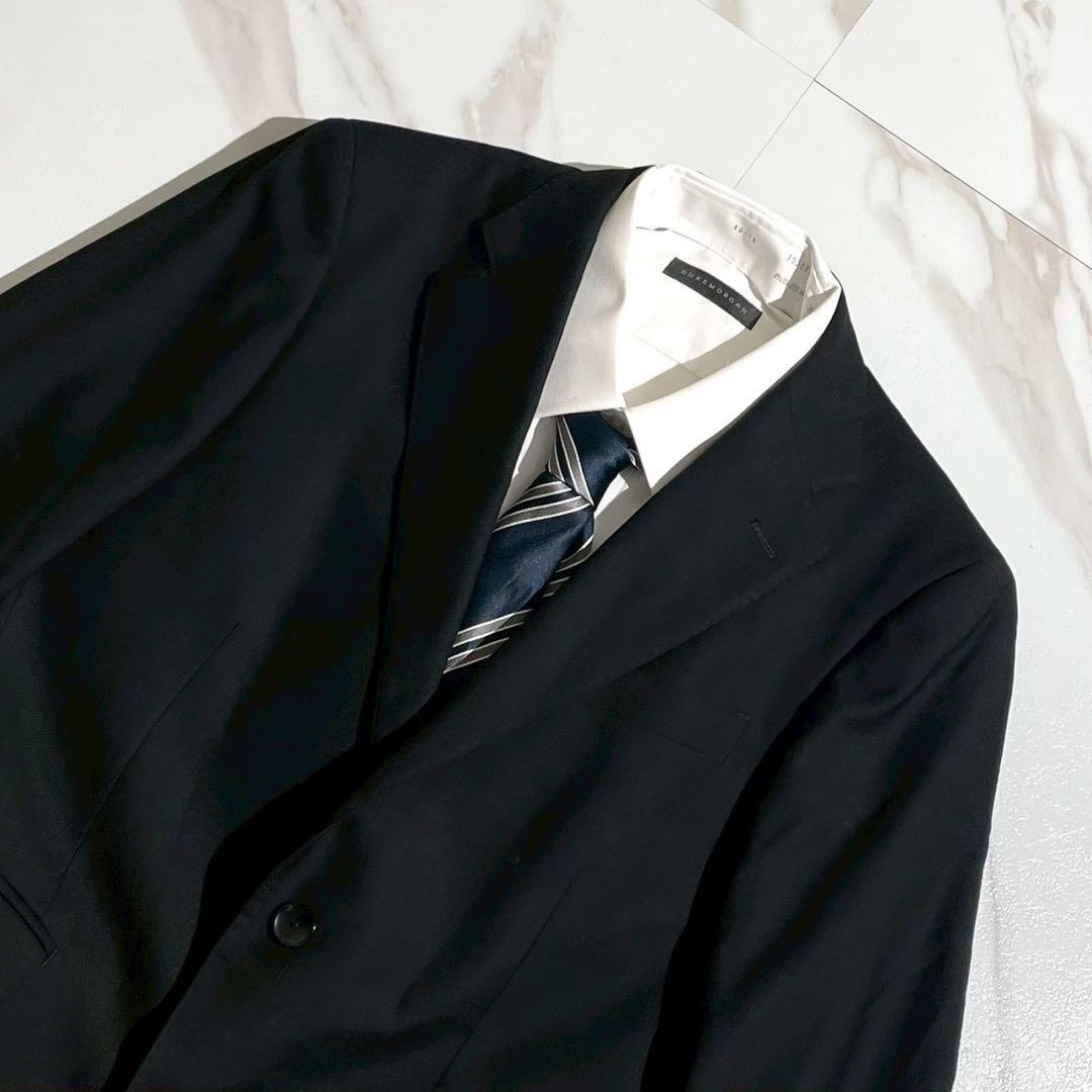 【極美品✨】パーソンズ スーツ セットアップ 黒　無地 喪服 A4