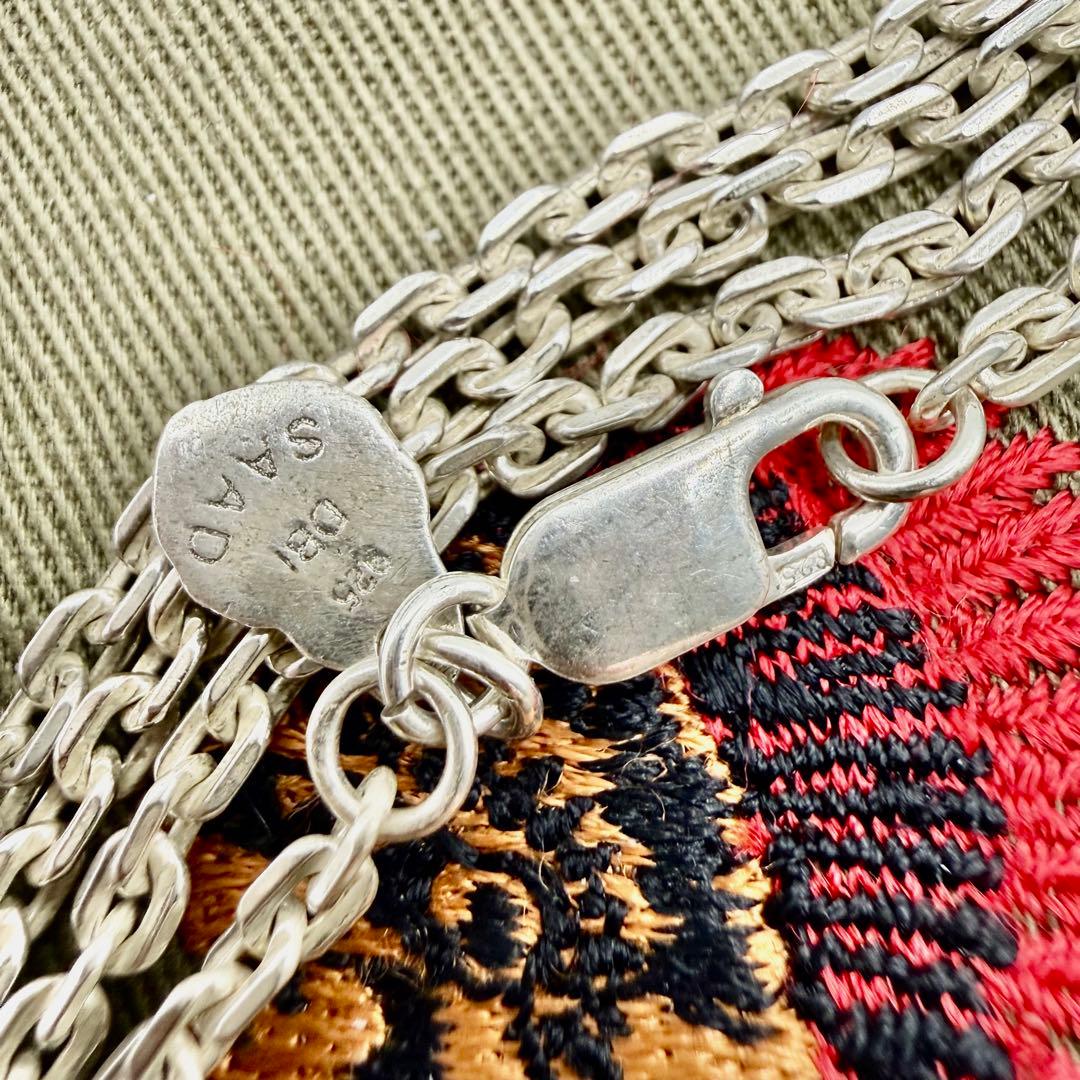 美品　SAAD 細角チェーン　約50センチ