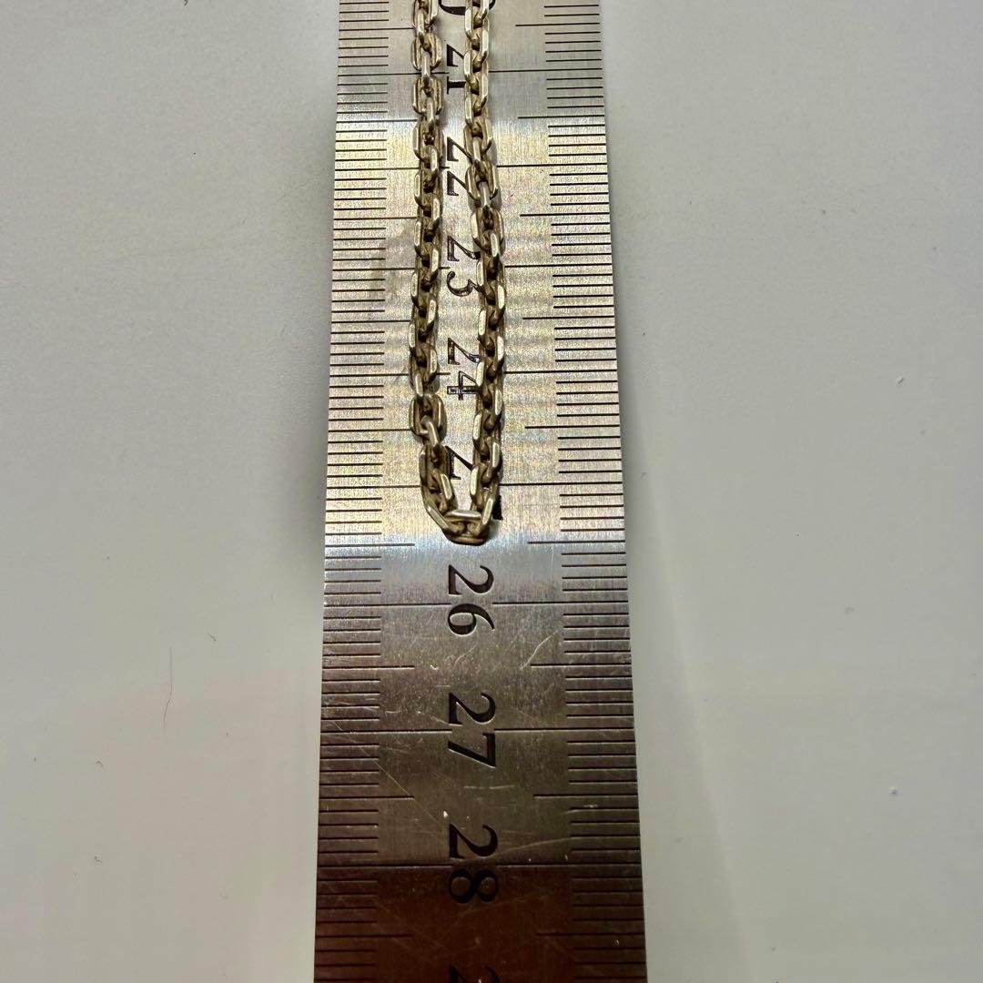 美品　SAAD 細角チェーン　約50センチ