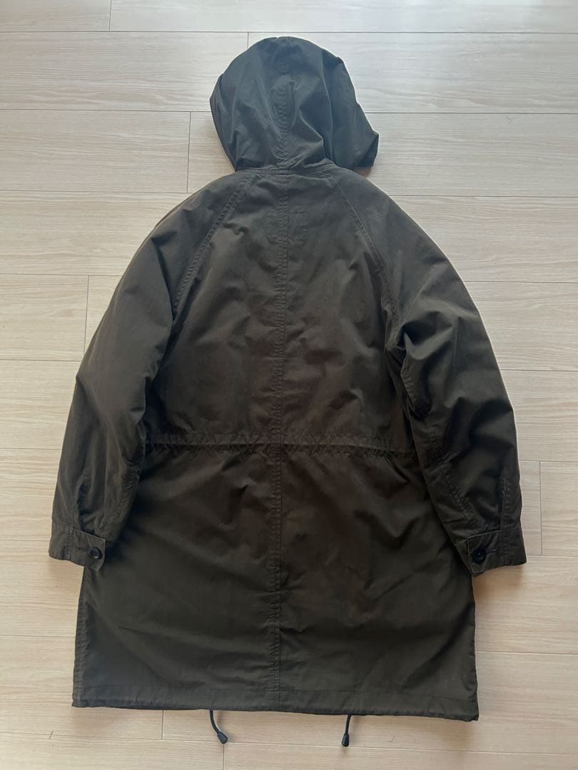 美品 MHL.キルトライナー付ブルゾン VINTAGE COTTON NYLON