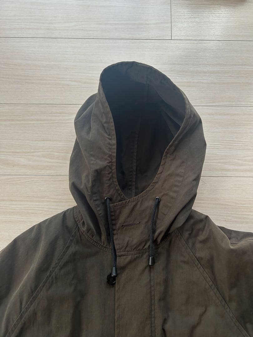 美品 MHL.キルトライナー付ブルゾン VINTAGE COTTON NYLON
