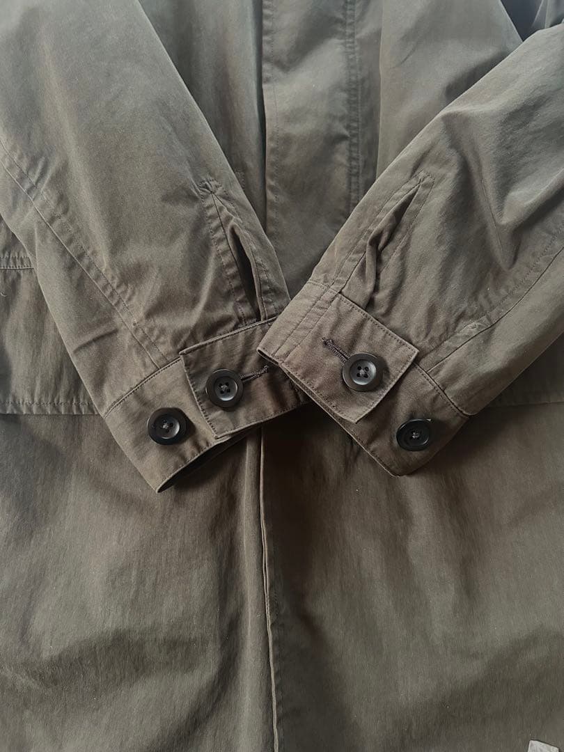 美品 MHL.キルトライナー付ブルゾン VINTAGE COTTON NYLON