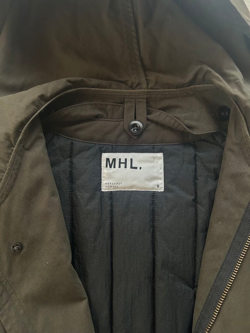 美品 MHL.キルトライナー付ブルゾン VINTAGE COTTON NYLON