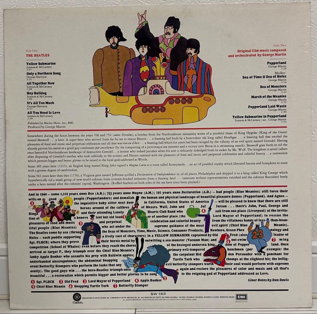 洋楽 The Beatles-Yellow Submarine LP
