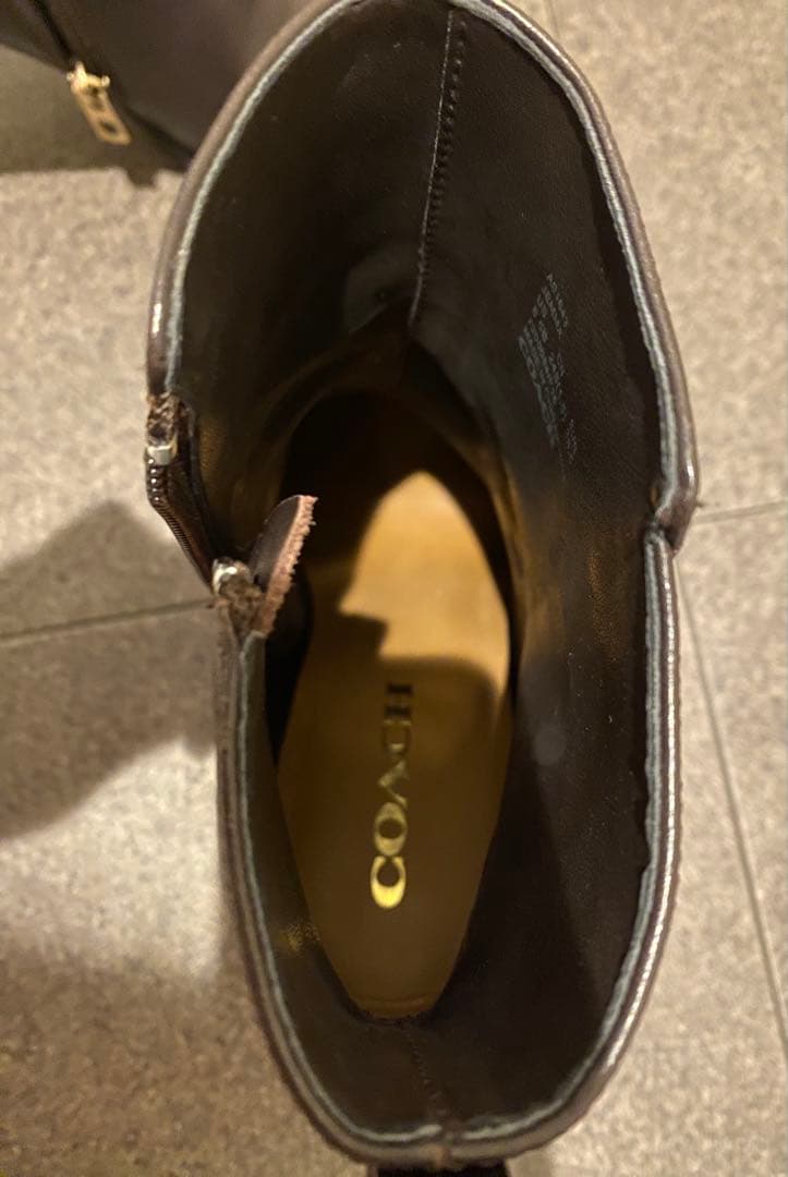 ☆COACH☆コーチ☆ショートブーツ☆ブラウン☆24.5センチ☆美品
