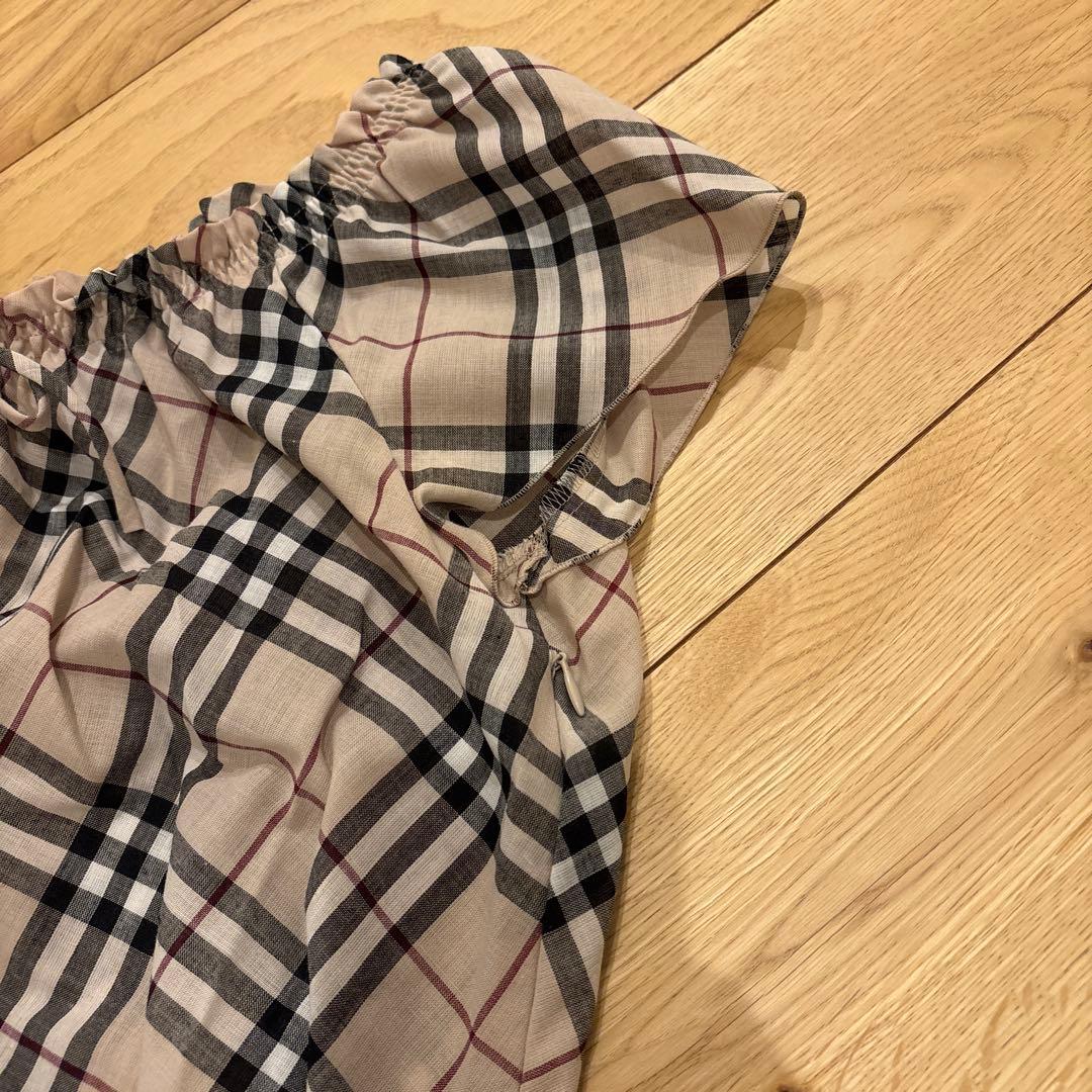 Burberry Blue Label チェック柄 半袖ワンピース 38