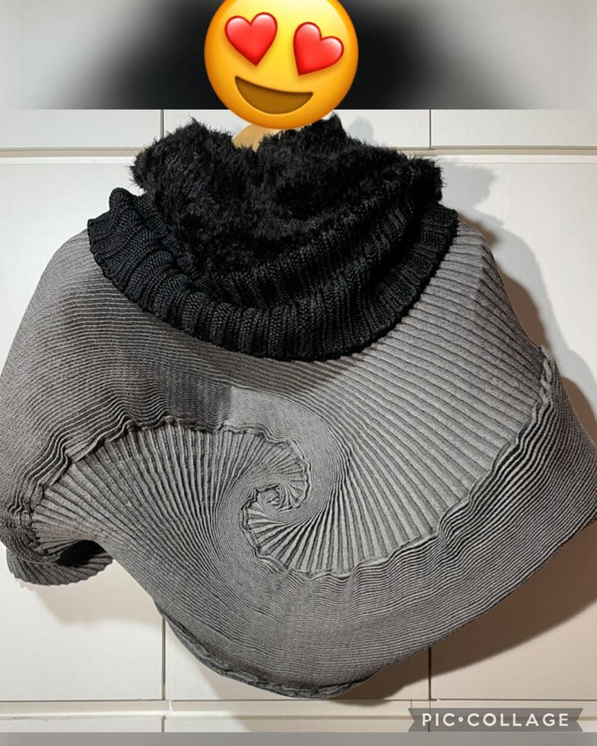 ISSEY MIYAKE スヌード 黒 イッセイミヤケ