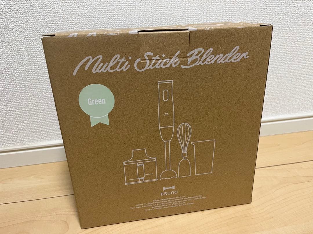 【新品未使用】BRUNO ブルーノ　マルチスティックブレンダー　グリーン