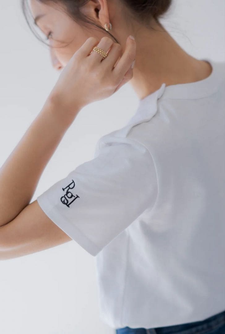 【新品未使用】regleam リグリーム ロゴ入りベーシックTシャツ ホワイトM