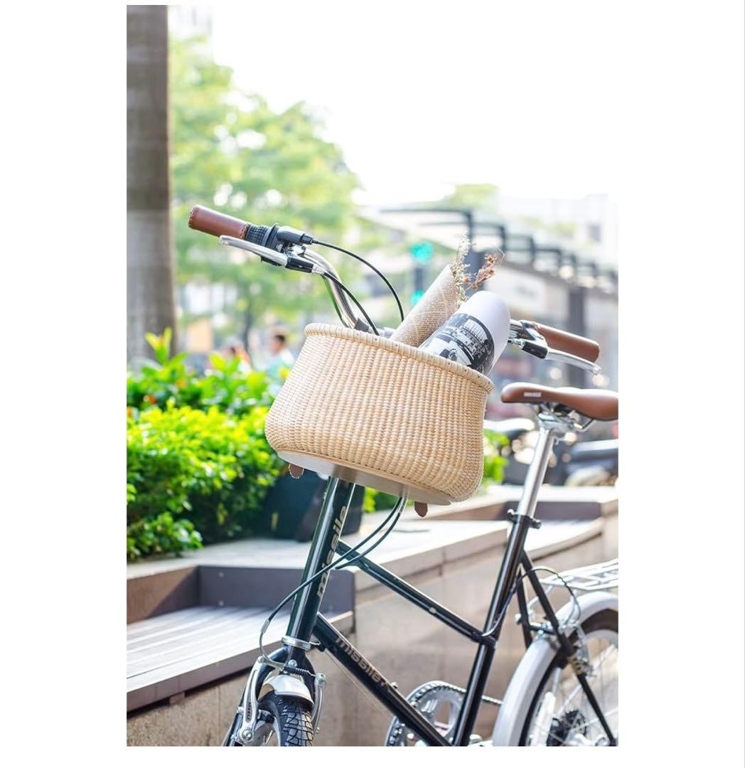 Teng Tian ナンタケットバスケット自転車かご 前バスケット 壁掛けかご