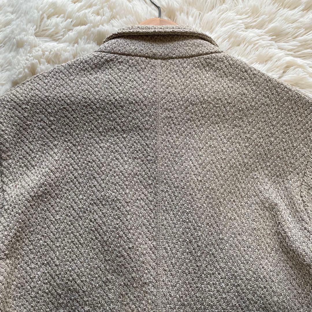 極美品✨シップス　ニット　テーラードジャケット　洗える　ベージュ　L　近年モデル