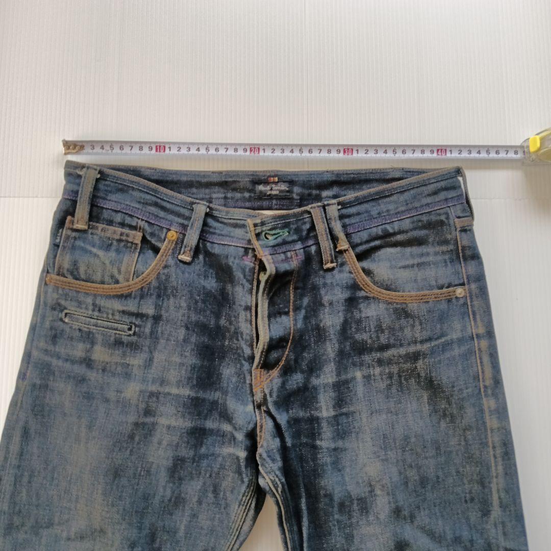 Paul Smith　JEANS　インディゴブルー　デニムパンツ　カラフルボタン