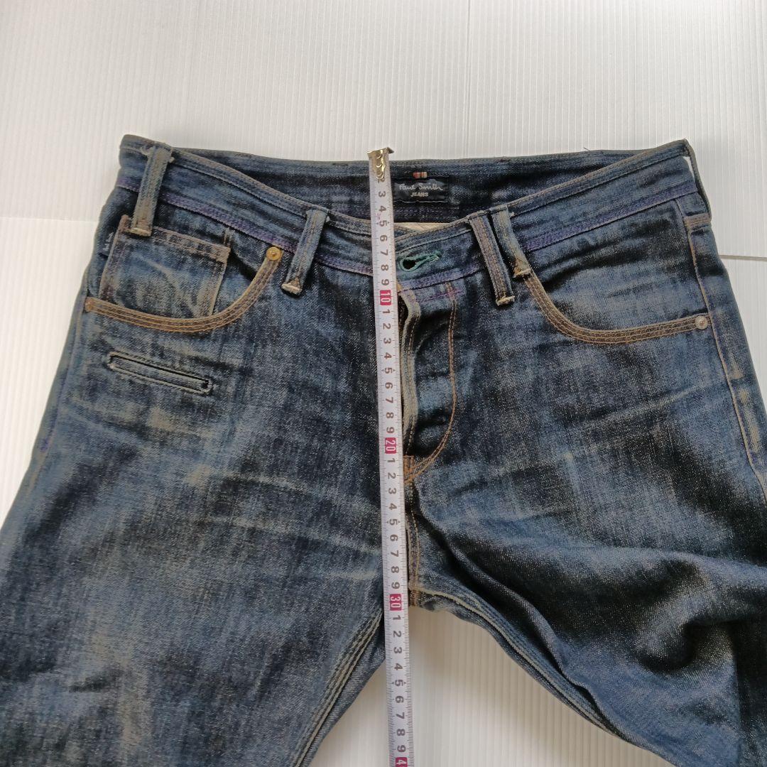 Paul Smith　JEANS　インディゴブルー　デニムパンツ　カラフルボタン