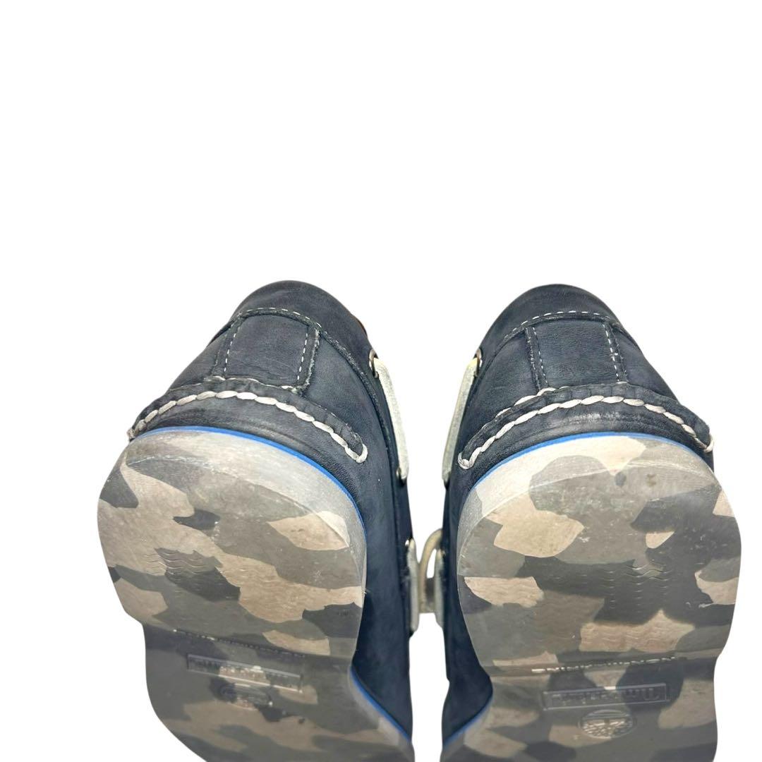 Timberlandティンバーランド2eye デッキシューズ　ネイビー迷彩レザー