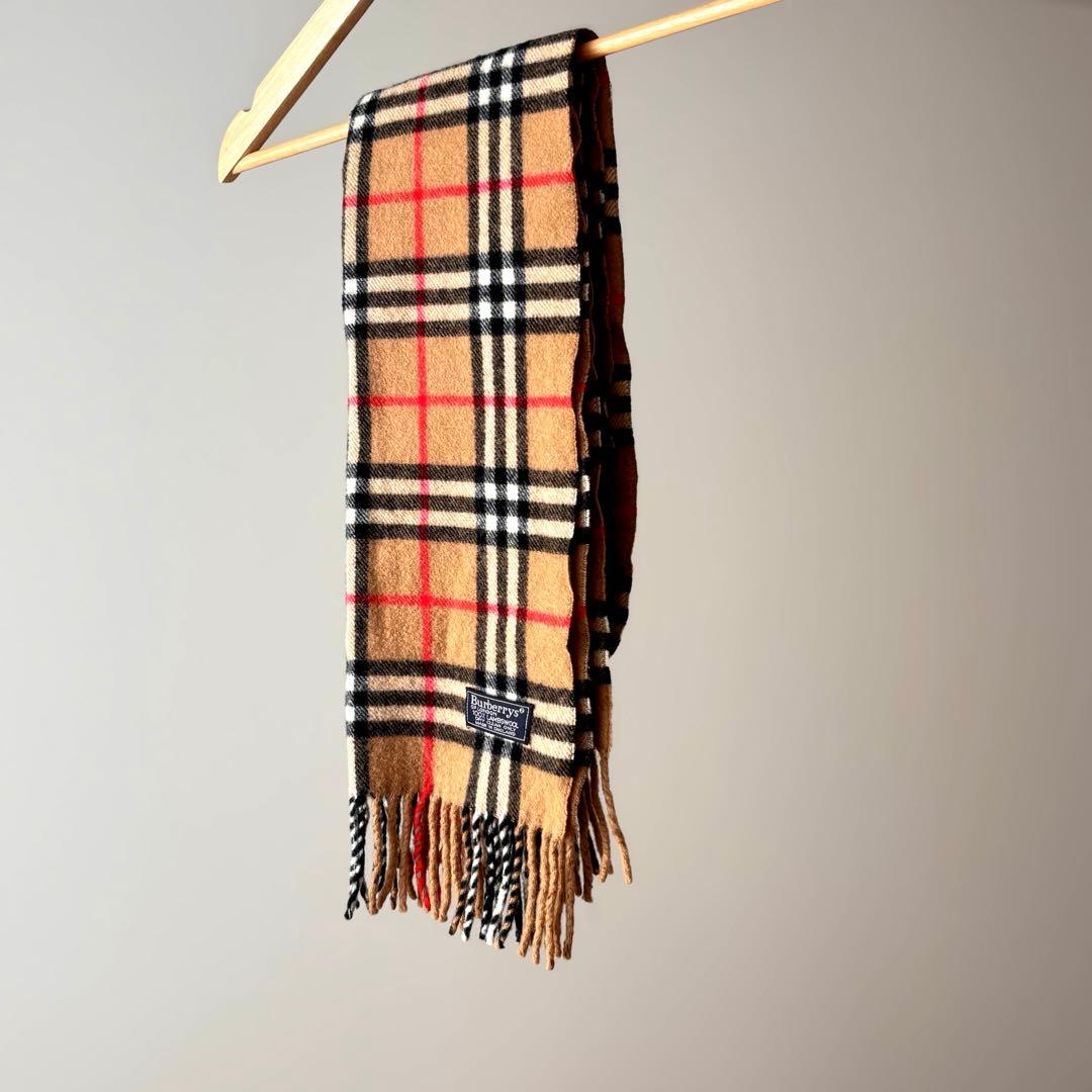 【✨美品✨】⚫︎Burberry⚫︎マフラー⚫︎ チェック柄 ⚫︎カシミヤ⚫︎