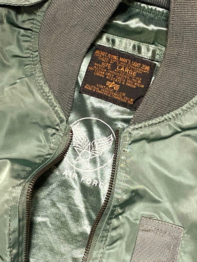 ALPHA 90s L-2B フライトジャケットUSA製 Vintage