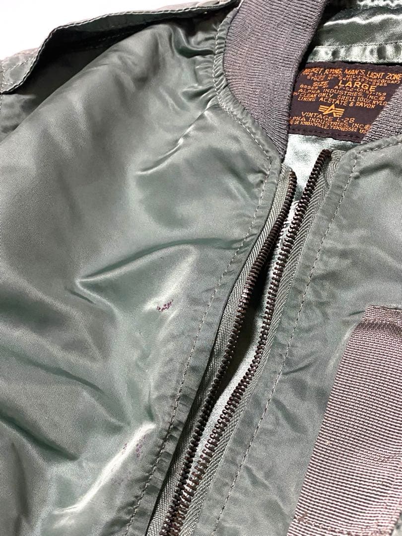 ALPHA 90s L-2B フライトジャケットUSA製 Vintage