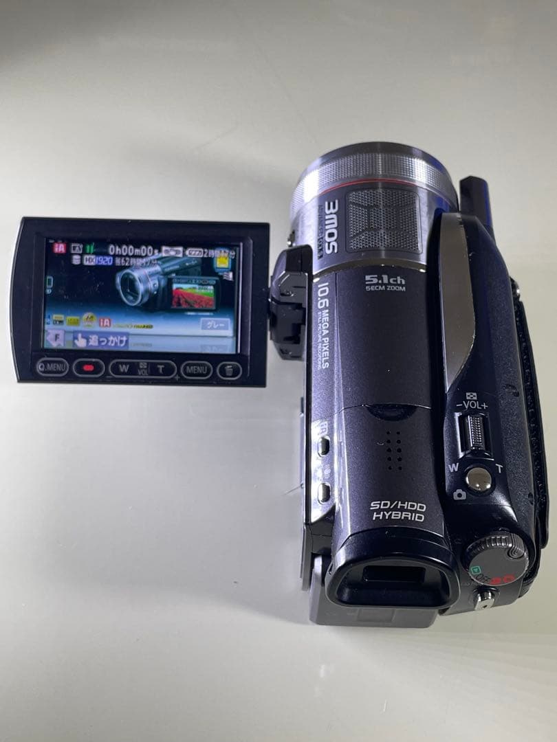 【取置き済】HDC-HS350 SD/HDDワイコンレンズ&大容量バッテリー付き
