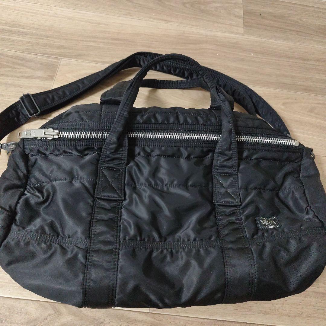 PORTER　タンカー　ボストン　ドラムバッグ　ブラック　2way　ショルダー