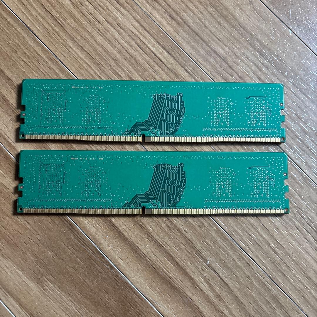 メモリSamsungDDR4 16GB 8GB×2 PC4-3200 動作確認済