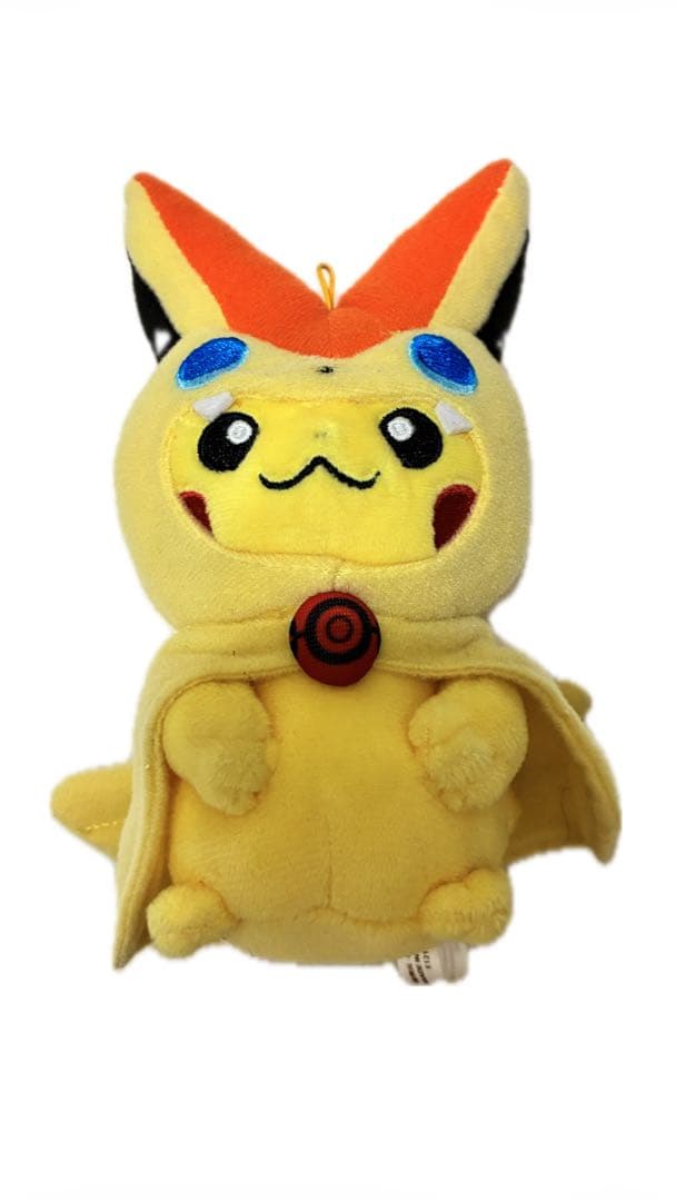 ピカチュウ ポンチョぬいぐるみ （モクロー、ビクティニ）