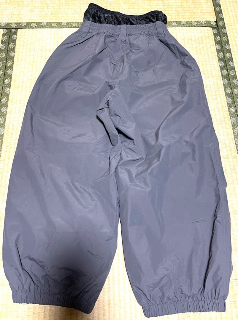 スノーボード パンツ ワイド グレー S 一度着用 美品 耐水20000 即発送