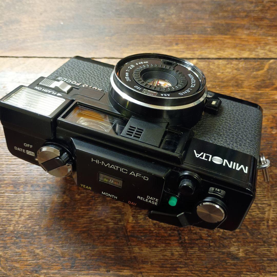 MINOLTA HI-MATIC AF-D 銘玉38mm F2.8　動作確認