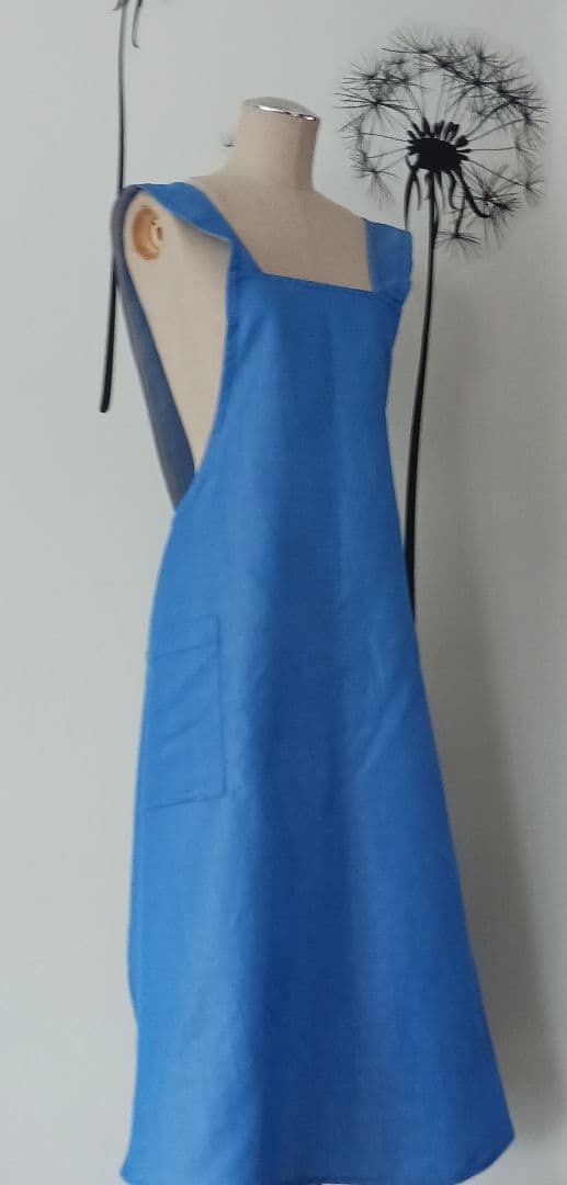 専用　Linen 100　ほか　エプロン　Ｍ～　Red　ブルー　ブラウン　計3点