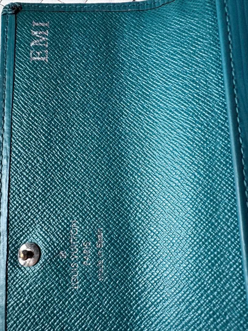 Louis Vuitton ターコイズ 二つ折り財布