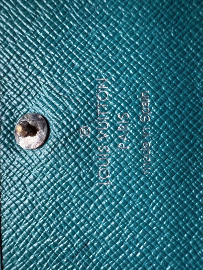Louis Vuitton ターコイズ 二つ折り財布