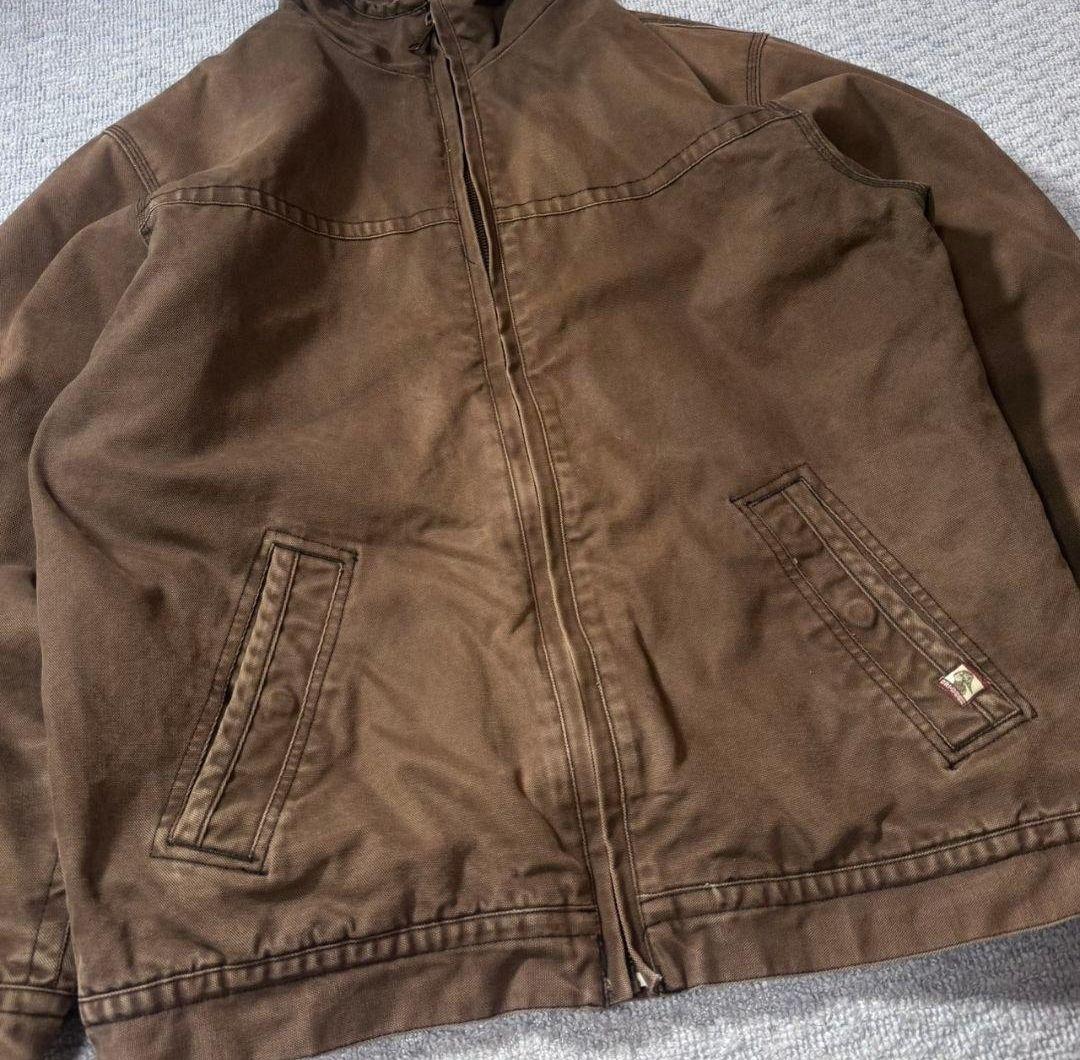 90s 古着 DRI-DUCK ダックジャケット ブラウン スタンドカラー XL