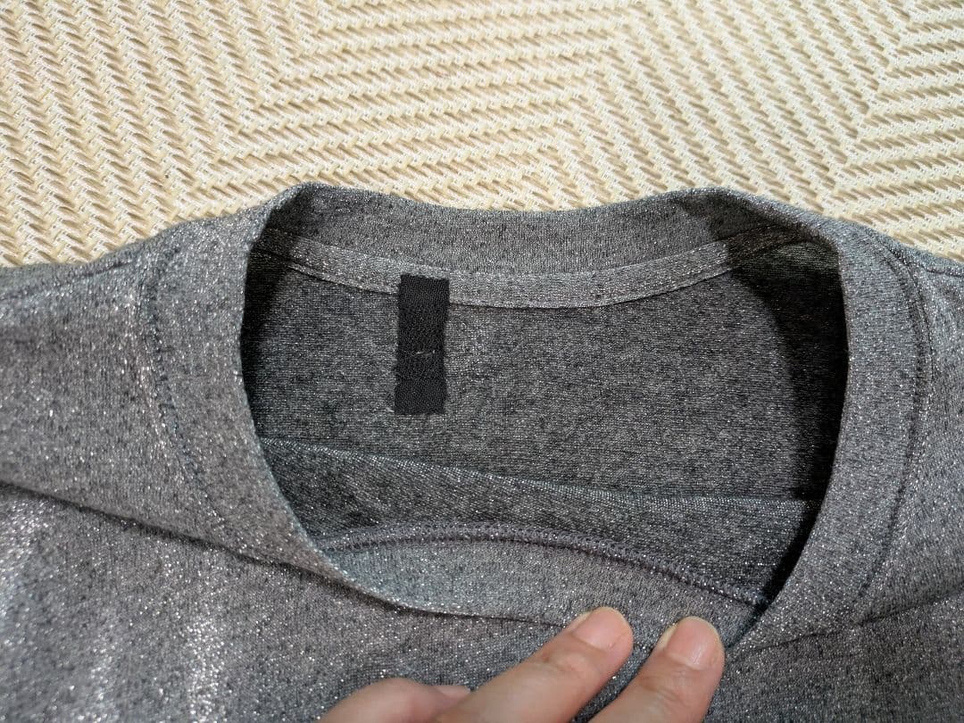 UNITED ARROWS ラメＴシャツ　ダークグレー