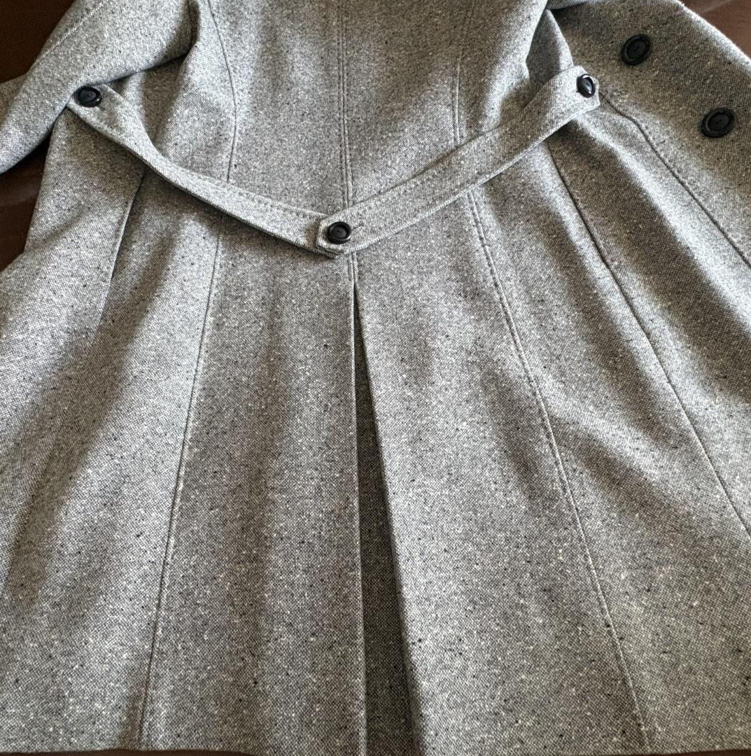 Leilian カシミア混　ヌートリアファー　コート　サイズ９