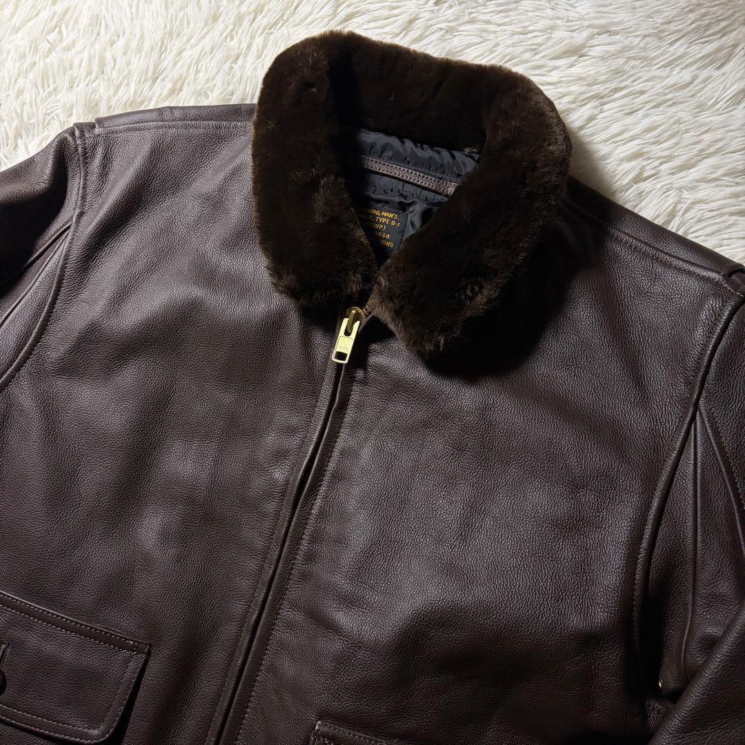極美品■MORGAN フライトジャケット　中田商店 G-1 本革　42