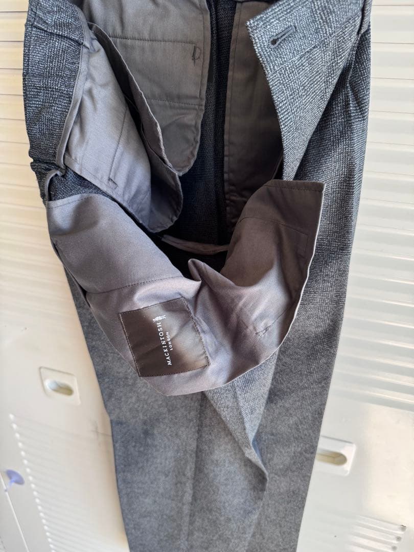 MACKINTOSH LONDON セットアップスーツ グレー　グレンチェック柄