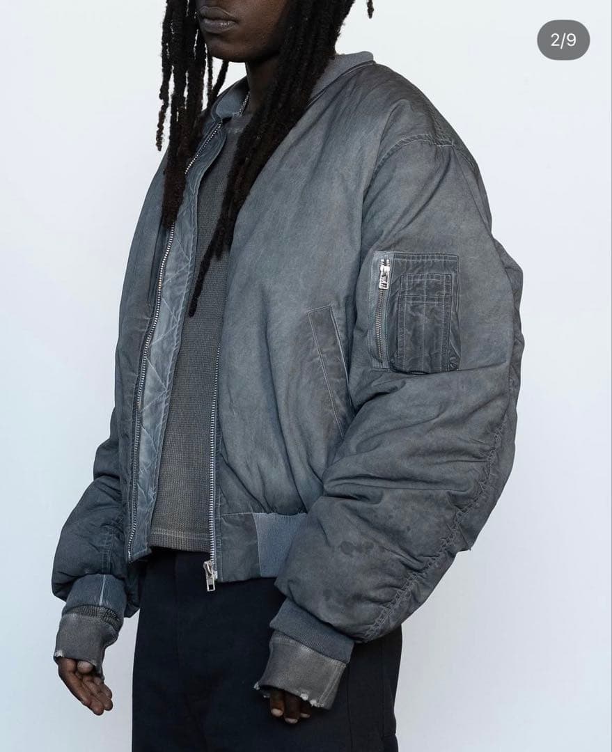 ジャケット・アウター ktwo studios Dyed Bomber \"ink\" jacket M