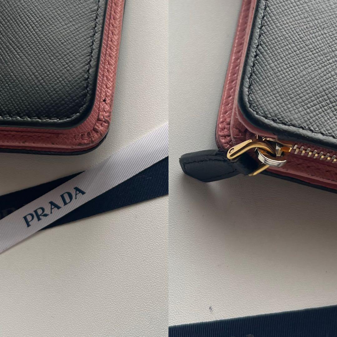 156 美品 PRADA プラダ 2つ折り財布