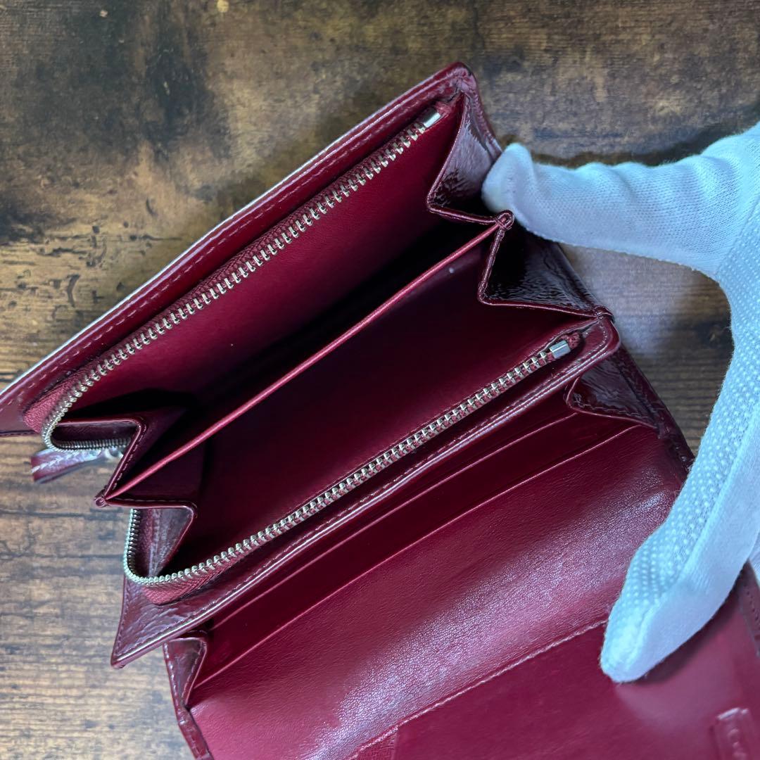 コーチ　coach 折り財布　シグネチャー　キャンバス　エナメル　札入れ